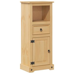 vidaXL Corona t&ouml;m&ouml;r fenyőfa f&uuml;rdőszobaszekr&eacute;ny 45 x 33 x 110 cm