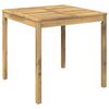 vidaXL Kerti &eacute;tkezőasztal Feh&eacute;r 80 x 80,5 x 75 cm T&ouml;m&ouml;r Ak&aacute;cfa