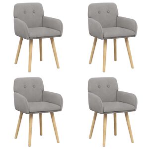 vidaXL &Eacute;tkező Sz&eacute;kek 4 db Boucl&eacute; Vil&aacute;gossz&uuml;rke 59 x 56,5 x 85 cm