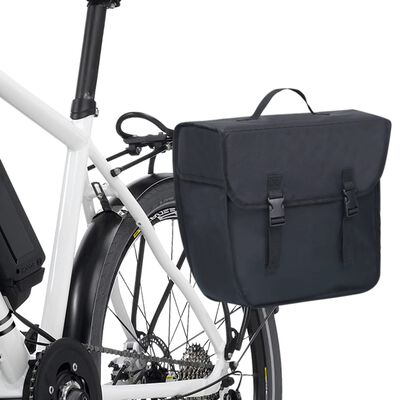 vidaXL fekete vízálló egyoldalas kerékpártáska poggyásztartóhoz 21 l