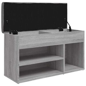 vidaXL sz&uuml;rke sonoma sz&iacute;nű szerelt fa cipőt&aacute;rol&oacute; pad 82 x 32 x 45,5 cm