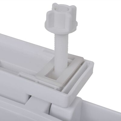 vidaXL fehér szögletes WC-ülőke lassan csukódó fedéllel