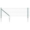 vidaXL Eur&oacute;pa ker&iacute;t&eacute;s t&uuml;sk&eacute;kkel 25 x 0,6 m PVC-bevonatos ac&eacute;l Z&ouml;ld
