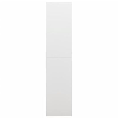 vidaXL fehér acél zárható szekrény 90 x 40 x 180 cm