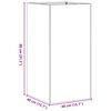 vidaXL &uuml;ltetv&eacute;ny Feh&eacute;r 40x40x80 cm Hidegen hengerelt ac&eacute;lb&oacute;l