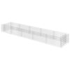 vidaXL horganyzott ac&eacute;l gabion magas&aacute;gy&aacute;s 450 x 90 x 50 cm
