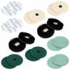 vidaXL Padl&oacute;f&eacute;nyes&iacute;tő padk&eacute;szlet 20 db &Oslash; 14 cm Soksz&iacute;nű