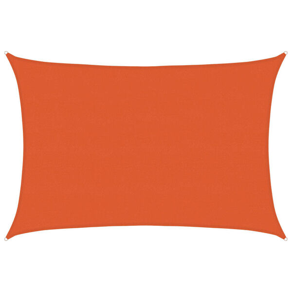 vidaXL narancss&aacute;rga n&eacute;gysz&ouml;gletű HDPE napvitorla 160 g/m&sup2; 5x6 m