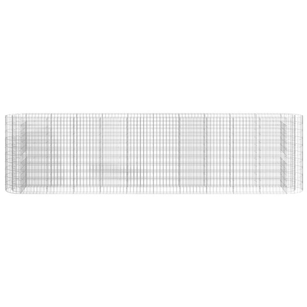 vidaXL horganyzott vas gabion magaságyás 400x50x100 cm