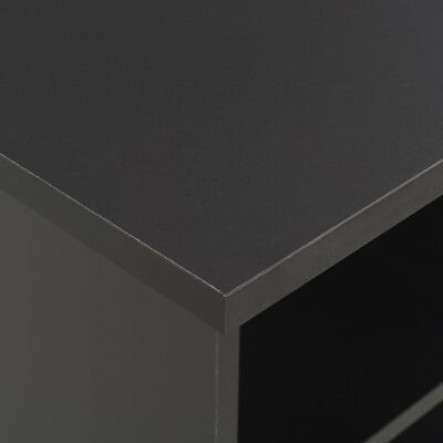 280206 vidaXL Bar Table Black 60x60x110 cm