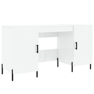 vidaXL magasf&eacute;nyű feh&eacute;r sz&iacute;nű szerelt fa &iacute;r&oacute;asztal 140 x 50 x 75 cm