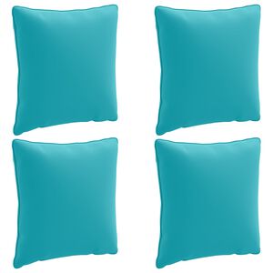 vidaXL 4-Darabos H&aacute;tt&aacute;mlap PUTTEN 4 pcs 100% poli&eacute;szter T&uuml;rkiz