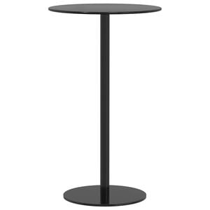 vidaXL fekete ac&eacute;l kerek kerti asztal &Oslash;60 x 105 cm