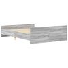 vidaXL szürke ágykeret fej- és lábtámlával 140 x 200 cm
