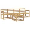 vidaXL K&uuml;lt&eacute;ri kanap&eacute; szett 5 pcs Feh&eacute;r 59 x 59 x 37 cm T&ouml;m&ouml;r Ak&aacute;cfa