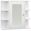 vidaXL feh&eacute;r MDF t&uuml;kr&ouml;s f&uuml;rdőszobaszekr&eacute;ny 66 x 17 x 63 cm