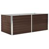 vidaXL barna horganyzott ac&eacute;l kerti magas&aacute;gy&aacute;s 160 x 80 x 45 cm