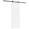 vidaXL Cs&uacute;sz&oacute; ajt&oacute; ORKDAL 83 x 211 cm Szerelt Fa Feh&eacute;r &eacute;s Fekete