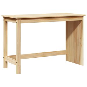 vidaXL Asztal Barna 112 x 50 x 75 cm T&ouml;m&ouml;r fenyőfa
