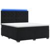 vidaXL Boxspring &aacute;gy matraccal fejt&aacute;ml&aacute;val Fekete 140 x 190 cm B&aacute;rsony