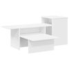 vidaXL Konzolasztal Feh&eacute;r 91,5 x 35 x 38,5 cm Szerelt Fa