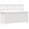 vidaXL feh&eacute;r t&ouml;m&ouml;r fenyőfa pad 110 x 41 x 76,5 cm