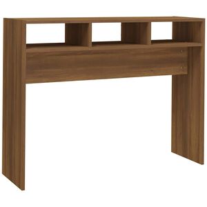 vidaXL barna t&ouml;lgysz&iacute;nű szerelt fa t&aacute;lal&oacute;asztal 105 x 30 x 80 cm