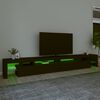 vidaXL fekete TV-szekr&eacute;ny LED-l&aacute;mp&aacute;kkal 290x36,5x40 cm