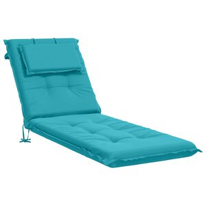vidaXL Napoz&oacute;&aacute;gy P&aacute;rna GEMERT 100% poli&eacute;szter T&uuml;rkiz 190 x 50 x 9 cm