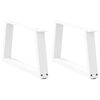 vidaXL 2 db feh&eacute;r, V-alak&uacute; ac&eacute;l doh&aacute;nyz&oacute;asztal l&aacute;b 70 x (30-31,3) cm