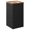 vidaXL fekete polyrattan &uuml;ltetől&aacute;da 40 x 40 x 80 cm