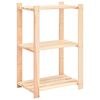 vidaXL 3-szintes t&ouml;m&ouml;r fenyőfa t&aacute;rol&oacute;&aacute;llv&aacute;ny 150 kg 60 x 38 x 90 cm