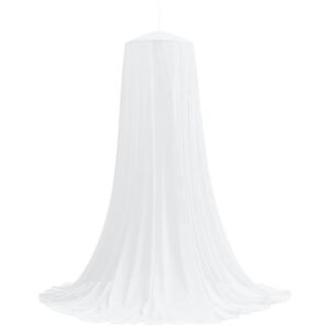 vidaXL Sz&uacute;nyogh&aacute;l&oacute; &aacute;gyhoz 3 db 156 mesh Feh&eacute;r ⌀56 x 220 cm Poli&eacute;szter