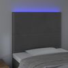 vidaXL s&ouml;t&eacute;tsz&uuml;rke b&aacute;rsony LED-es fejt&aacute;mla 100x5x118/128 cm