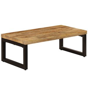 vidaXL t&ouml;m&ouml;r mang&oacute;fa &eacute;s ac&eacute;l doh&aacute;nyz&oacute;asztal 100 x 50 x 35 cm