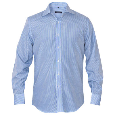 vidaXL Csíkos fehér és kék S méretű üzleti férfi ing