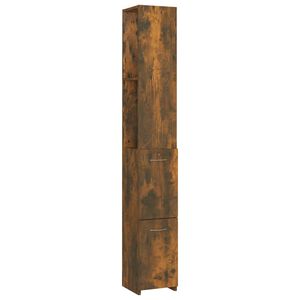 vidaXL f&uuml;st&ouml;s t&ouml;lgy sz&iacute;nű szerelt fa f&uuml;rdőszobaszekr&eacute;ny 25x26,5x170 cm