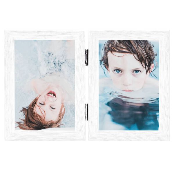 vidaXL feh&eacute;r k&eacute;tsz&aacute;rnyas f&eacute;nyk&eacute;pkeretszett 2 x (13 x 15 cm)