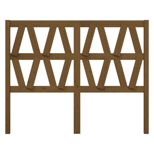 vidaXL m&eacute;zbarna t&ouml;m&ouml;r fenyőfa &aacute;gyfejt&aacute;mla 126 x 4 x 100 cm