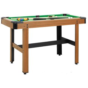vidaXL barna bili&aacute;rdasztal 122 x 61 x 76 cm