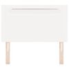 vidaXL LED ágytámla Fehér 90 cm Műbőr