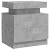 vidaXL betonsz&uuml;rke szerelt fa &eacute;jjeliszekr&eacute;ny 45 x 35 x 52 cm