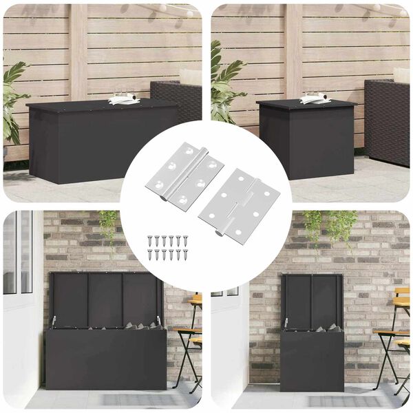 vidaXL Zsan&eacute;r 2 pcs Ez&uuml;st 50 x 38 x 1,3 mm Ac&eacute;l