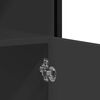 vidaXL fekete szerelt fa tálalószekrény 100x35x76 cm