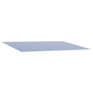 vidaXL Napellenző ponyva K&eacute;k &eacute;s Feh&eacute;r 400 &times; 300 cm Poli&eacute;szter