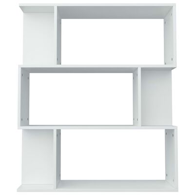 vidaXL fehér forgácslap könyvszekrény/térelválasztó 80 x 24 x 96 cm