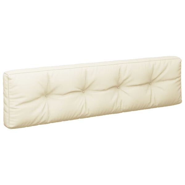 vidaXL 2 db krémszínű szövet raklappárna