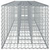 vidaXL Gabion emelt &aacute;gy 2 pcs Ez&uuml;st 260 x 60 x 55 cm Horganyzott ac&eacute;l