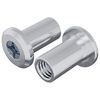 vidaXL Z&aacute;r&oacute; Anya 2 db Ez&uuml;st M6 x 15 mm Ac&eacute;l