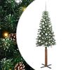 vidaXL Karcs&uacute; kar&aacute;csonyfa Z&ouml;ld 180 cm PVC &eacute;s t&ouml;m&ouml;r fenyőfa